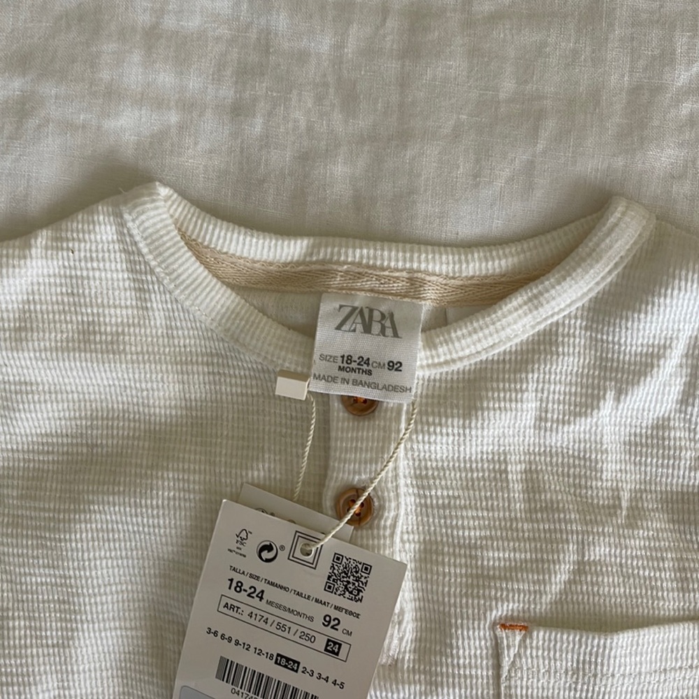 Zara boys baggy thermal (18-24 months)